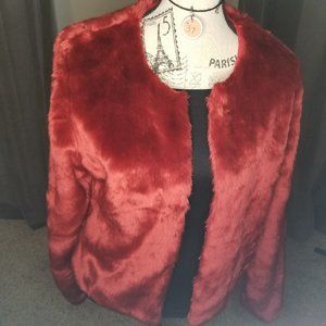 NWT-WAYF Brookly Chubby Faux Fur Jacket